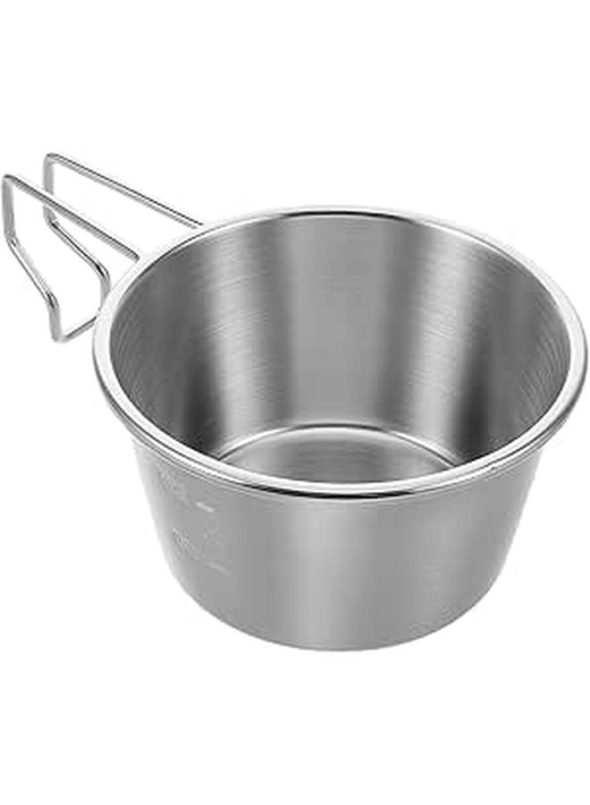 304 Stainless Steel 200ml Camping Bowl Food Grade Outdoor Cup For Hiking Travel - Image 1