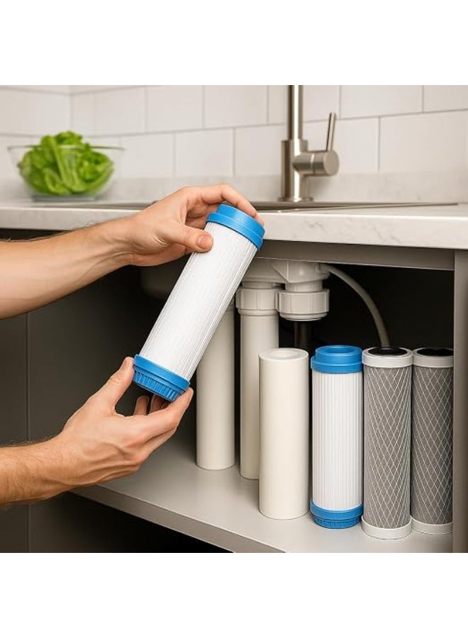 Taiwan Water Filter Candle Set 8 Pcs (4 Poly + 2 Carbon Block + 2 Carbon Grits) – Enough for Full Generic Original High Quality Material – For All Water Filters - Image 4