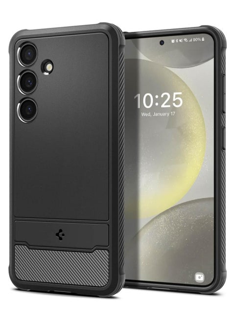 Spigen Rugged Armor designed for Samsung Galaxy S24 case cover 2024 - Matte Black