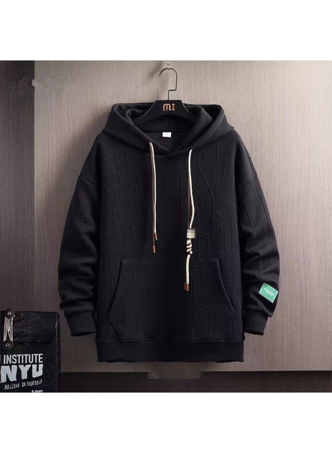 Nasa Marvel Men's Hoodie American Streetwear Loose Outdoor Sports Pullover Khaki 2XL - Image 4