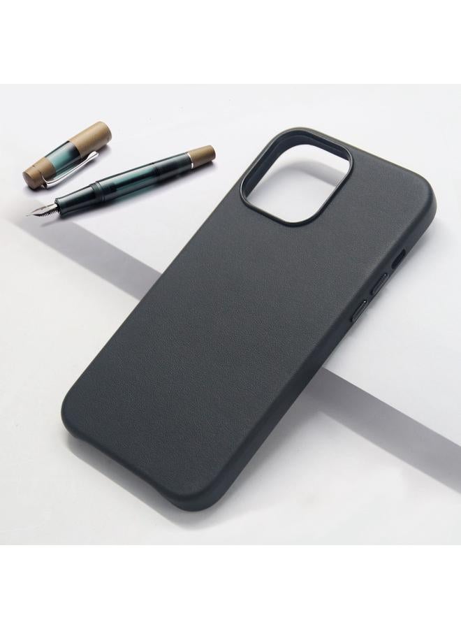 زبون جراب لهاتف iPhone 13 من جلد البقر الطبيعي بغطاء خلفي من البولي يوريثان - Image 2