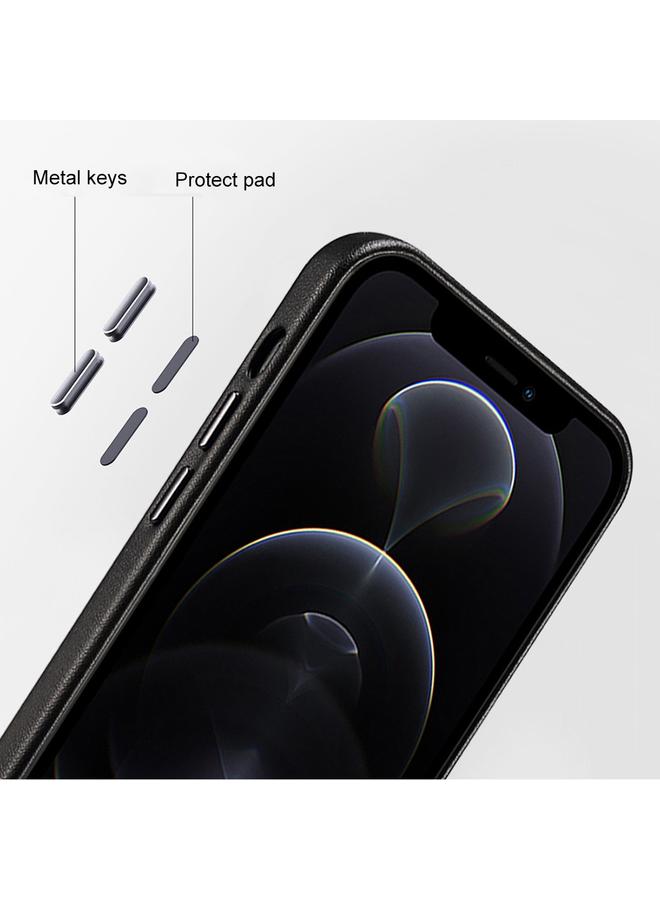 زبون جراب لهاتف iPhone 13 من جلد البقر الطبيعي بغطاء خلفي من البولي يوريثان - Image 5