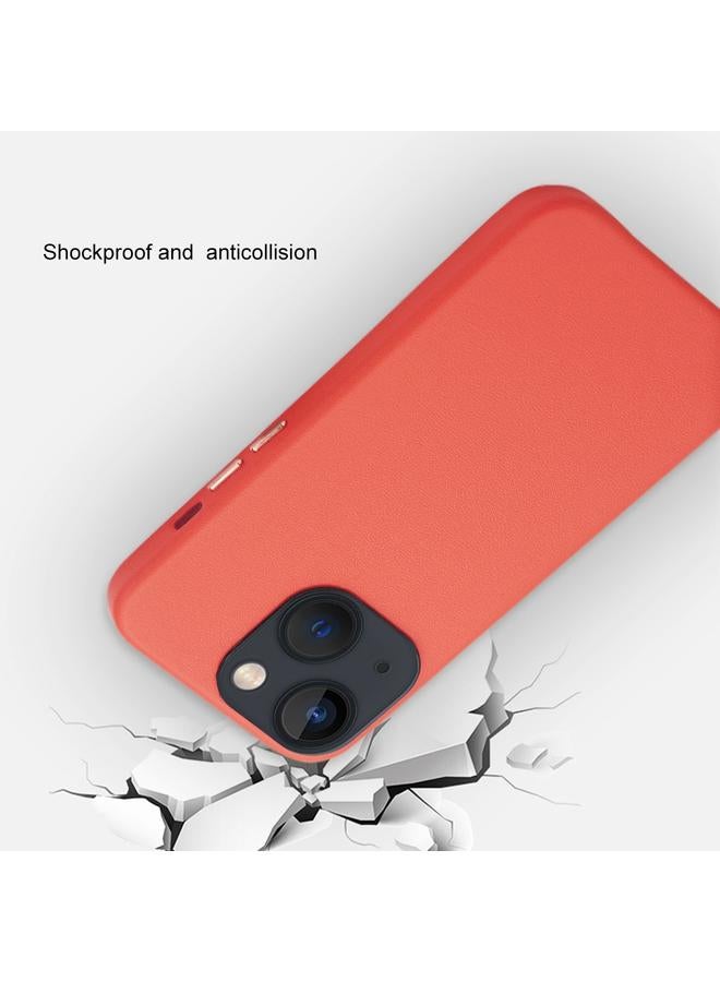 زبون جراب لهاتف iPhone 13 من جلد البقر الطبيعي بغطاء خلفي من البولي يوريثان - Image 4