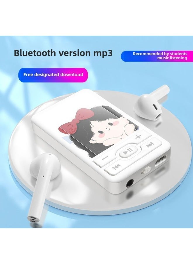 Cartoon Cute Card Mp3 Music Player With Bluetooth Mini Mp3 Student Walkman Gift Mp3-Body Color:A1 Good Luck Full-With Bluetooth-Memory Capacity:32GB (host Ear Line Memory Card OTG Charging Line) - Image 5