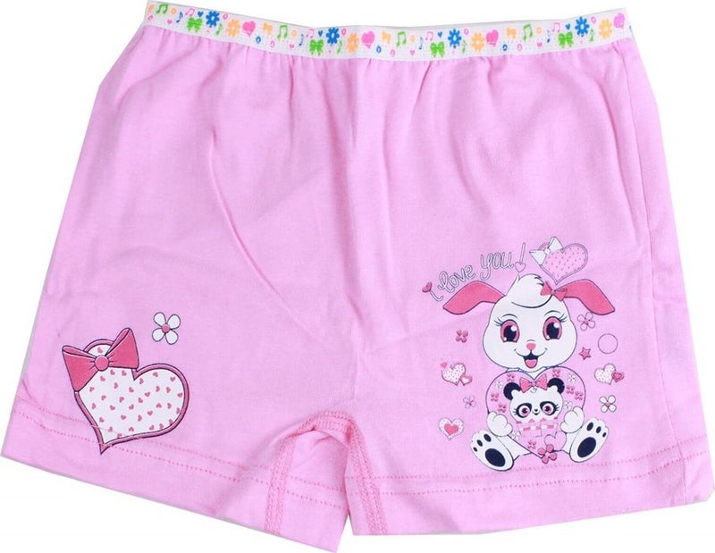 Tutku 6 Pack Printed Elastane Girls' Panties Boxer Shorts  - Image 3