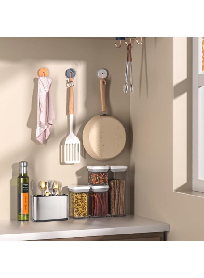 Stainless Steel Cutlery Holder, 18 x 8.6 x 13 cm, Tableware Rack, Cutlery Basket, Metal Kitchen Utensil Holder for Chopsticks, Spoons, Knives and Forks - Image 2