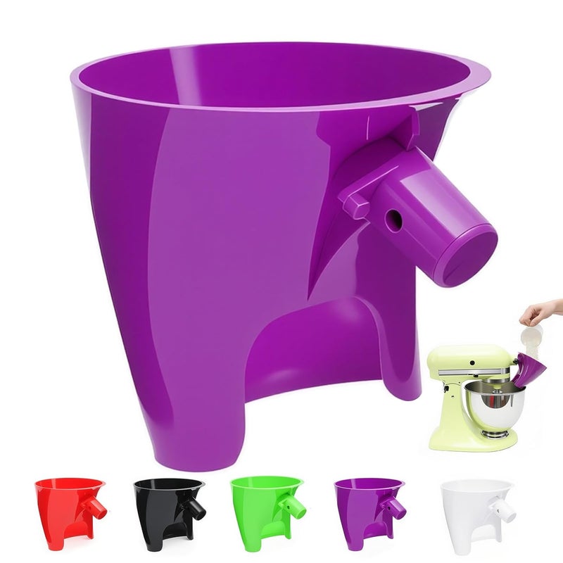 KEEUH Purple Stand Mixer Accessories Compatible with KitchenAid Artisan KSM150, Food-Grade Flour Funnel for 5 Quart Tilt-Head Stand Mixer, Anti-Splash Kitchen Funnel, Easy to wash and Reuse - Image 1