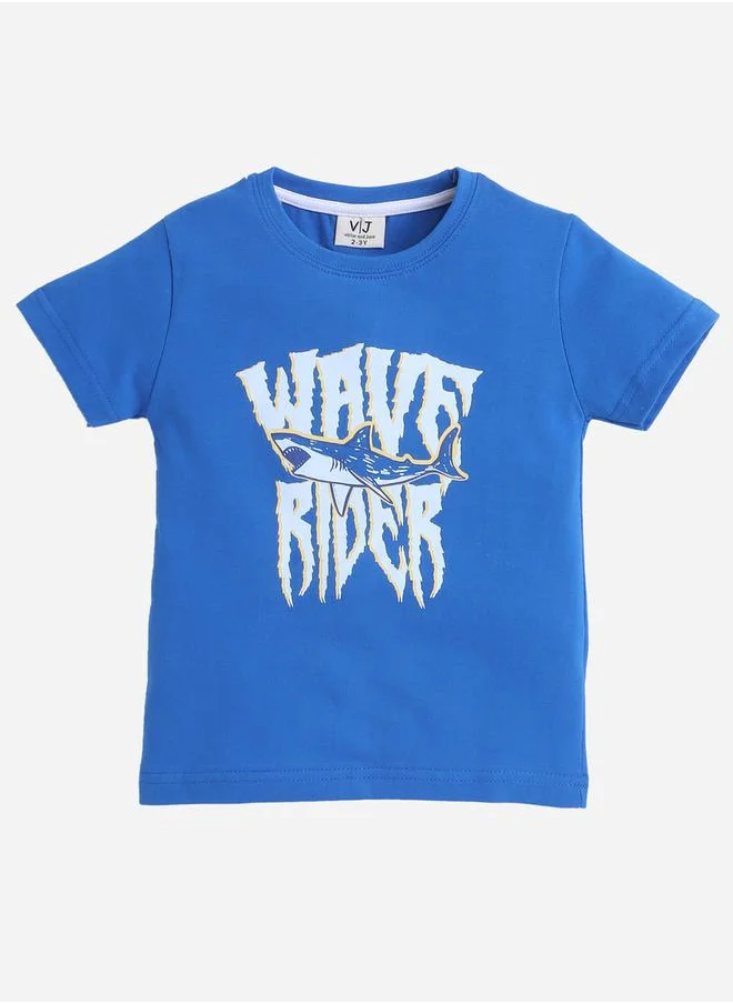 فكتور اند جين Graphic Print T-Shirt and All-Over Printed Pyjama Set