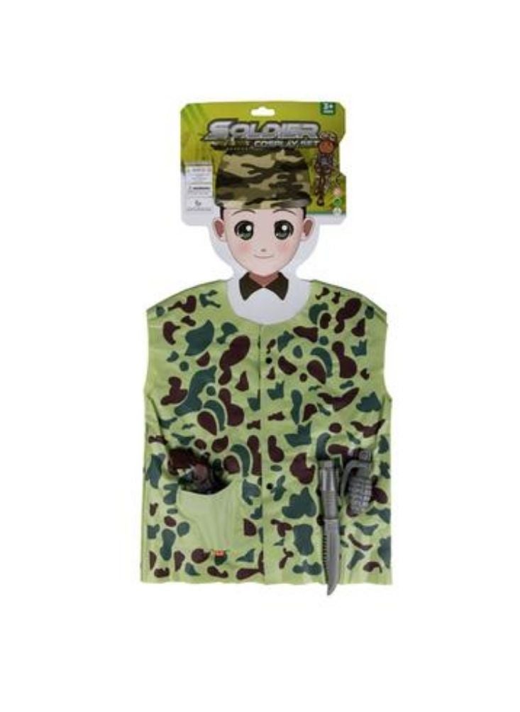Premium Soldier Costume Play Set for Kids with Tools and More | Camouflage Army Vest