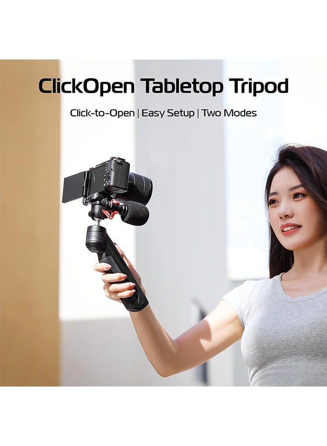 ULANZI Tabletop Tripod for Camera Mini Vlogging Tripod TT38, Uka F38 ClickOpen Flexible Travel Tripod for Sony/Canon/Nikon/Fujifilm SLR DSLR Pocket Stand Shooting Selfie Video Vlog - Image 2