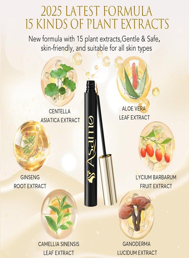 ASAMO Eyelash Growth Serum – 15 Plant Extracts for Longer Lashes, Natural Beauty Enhancement,eye lash serum growth - Image 2