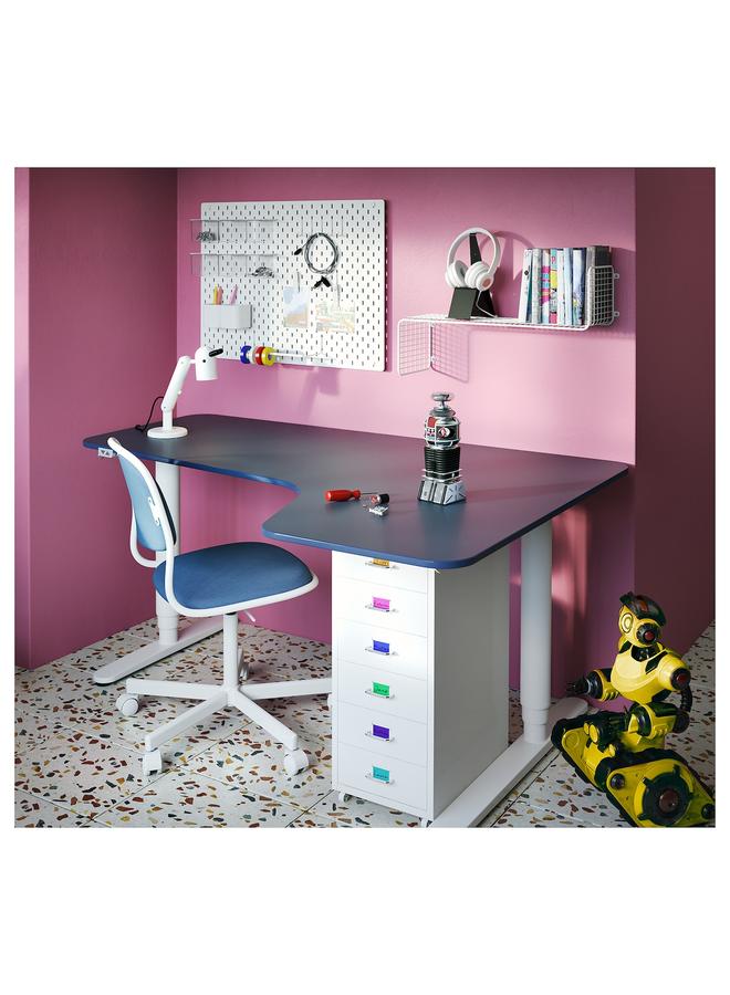 Zaboon Drawer Unit On Castors, White, 28X69 Cm - Image 3