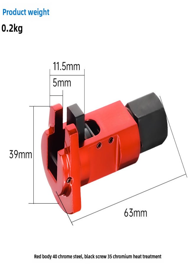 أداة خاصة لفك وتفكيك رأس الكرة لذراع امتصاص الصدمات السفلي للسيارة (قطعتان قياسيتان باللون الأحمر) - Image 3
