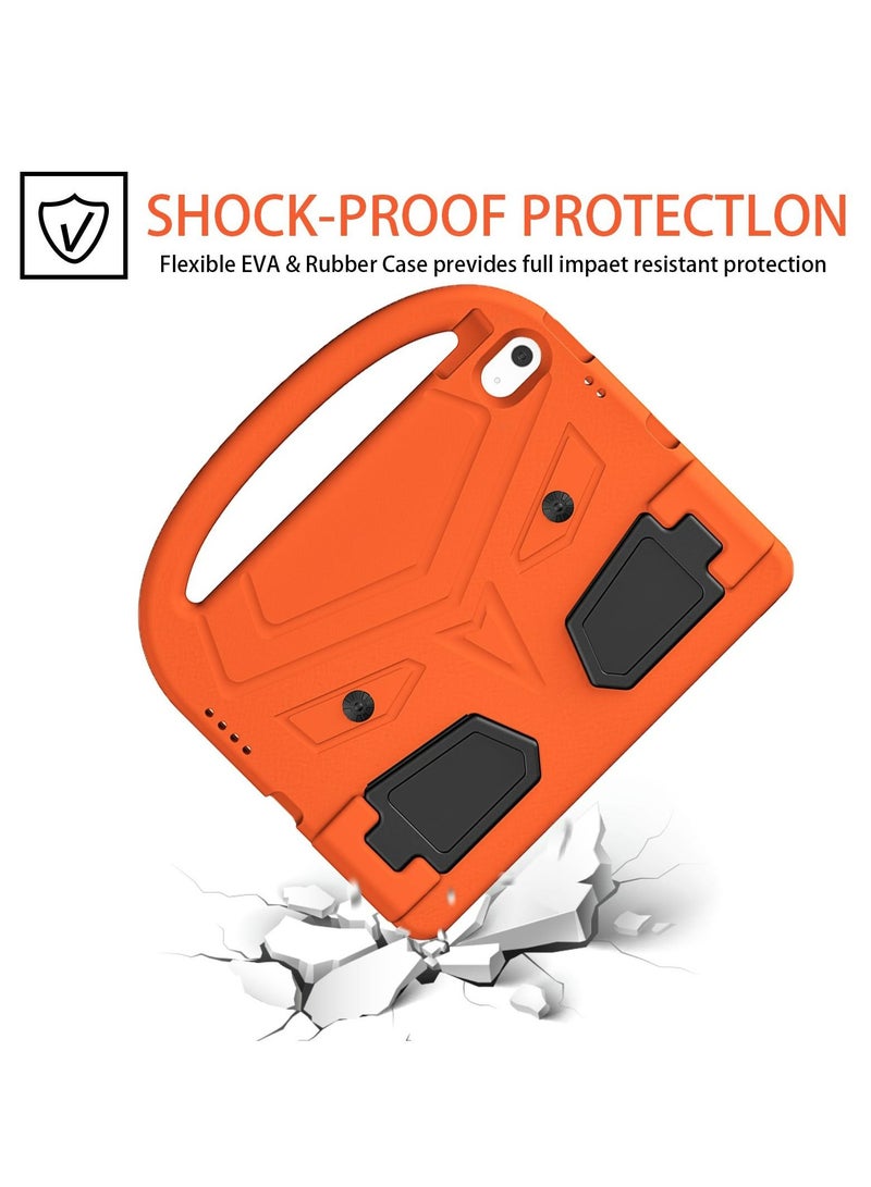 GULFLINK Lightweight Kids Friendly Shockproof Handle Stand Cover Case for ipad 10th 10.9 inch 2022（A2757/A2777）Orange - Image 2