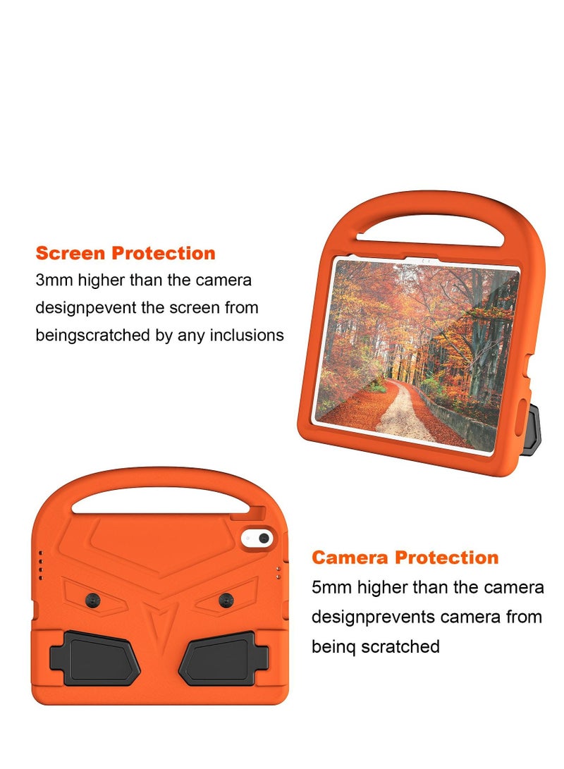 GULFLINK Lightweight Kids Friendly Shockproof Handle Stand Cover Case for ipad 10th 10.9 inch 2022（A2757/A2777）Orange - Image 4