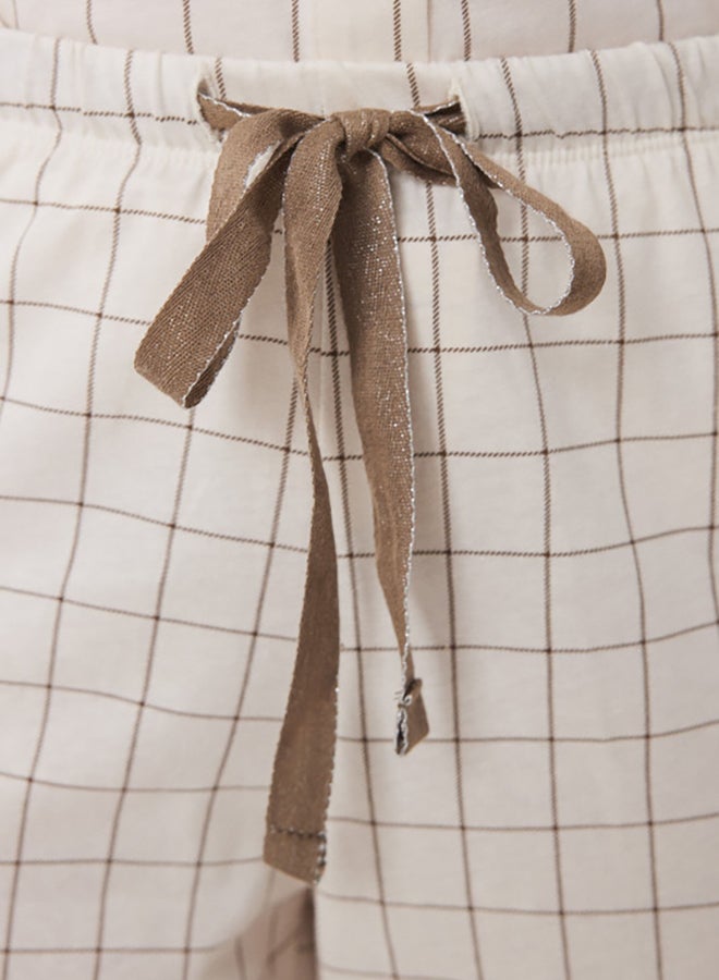 women'secret Long Classic Pyjamas Cotton Checkered  - Image 5