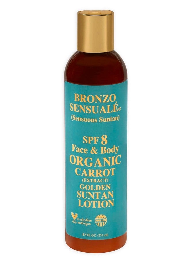 bronzo sensuale Spf 8 Sunscreen Deep Golden Tanning Organic Carrot Lotion 8.5 Ounces  - Image 2