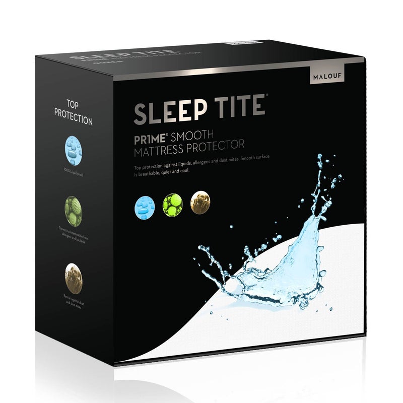 MALOUF Mattress Protector Split Queen White