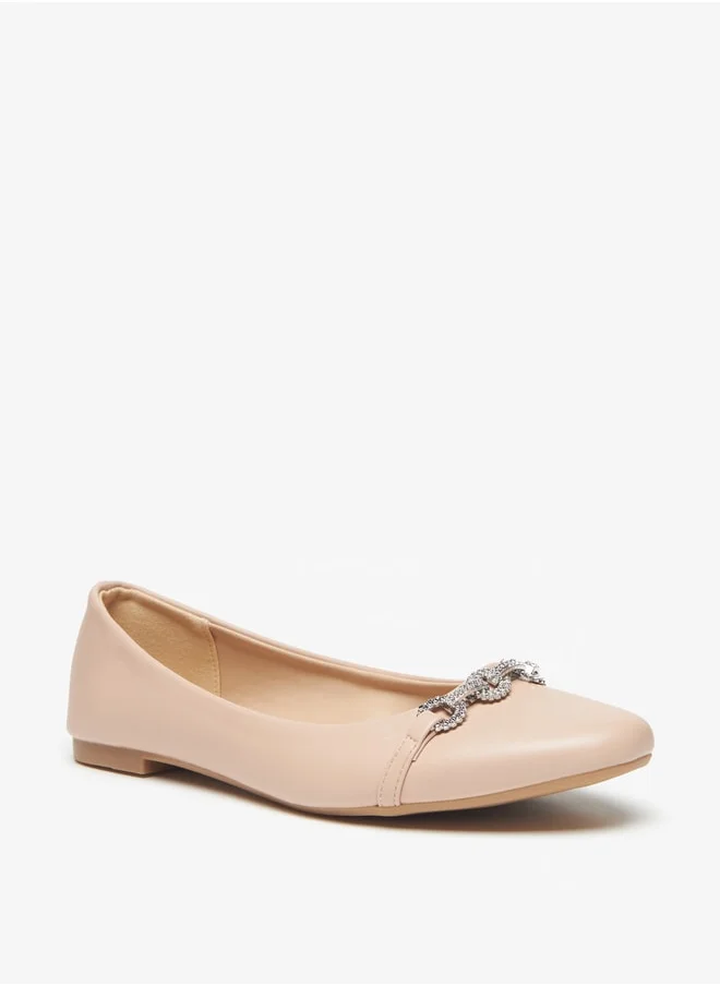 فلورا بيلا Women's Embellished Slip-On Ballerina Shoes