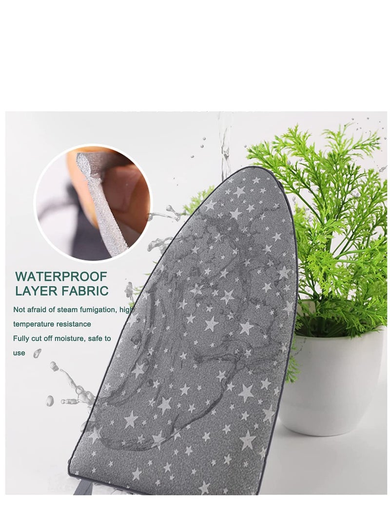 Excefore Garment Steamer Ironing Glove, Waterproof Heat Resistant Anti Steam Mitt with Finger Loop, Complete Care Protective Garment Steaming Mitt Accessories for Clothes (Grey stars)  - Image 5