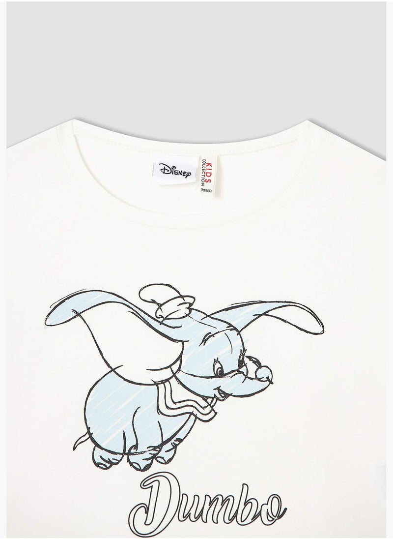DeFacto Licensed Dumbo Short Sleeve Crew Neck Cropped T-Shirt  - Image 2
