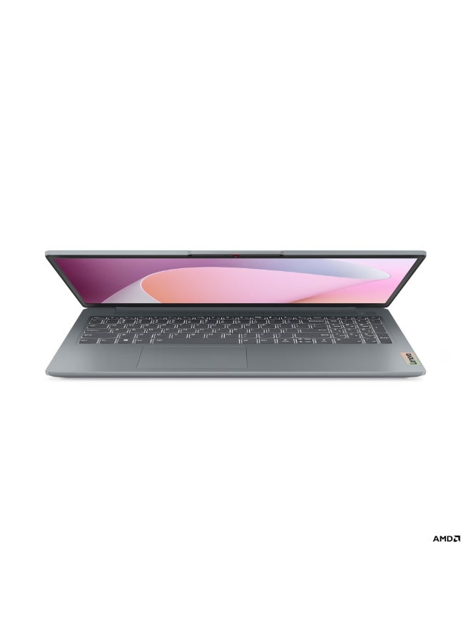 Lenovo Ideapad Slim 3 Laptop With 15.6-Inch Display, AMD Ryzen 7 7730U Processor/16GB RAM/512GB SSD/AMD Radeon Graphics/Windows 11 / English/Arabic Arctic Grey - Image 2