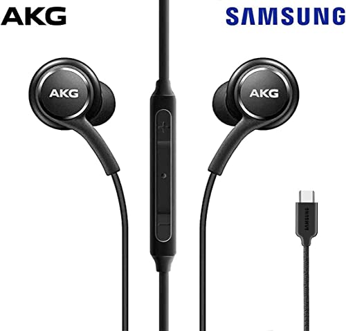 Petories Original Samsung AKG Earbuds USB Type C in-Ear Earbud Headphones with Remote & Mic for Galaxy A53 5G, S22, S21 FE, S20 Ultra, Note 10, S10 Plus - Braided - Includes Rubber Pouch (AKG + Red Pouch) - Image 3