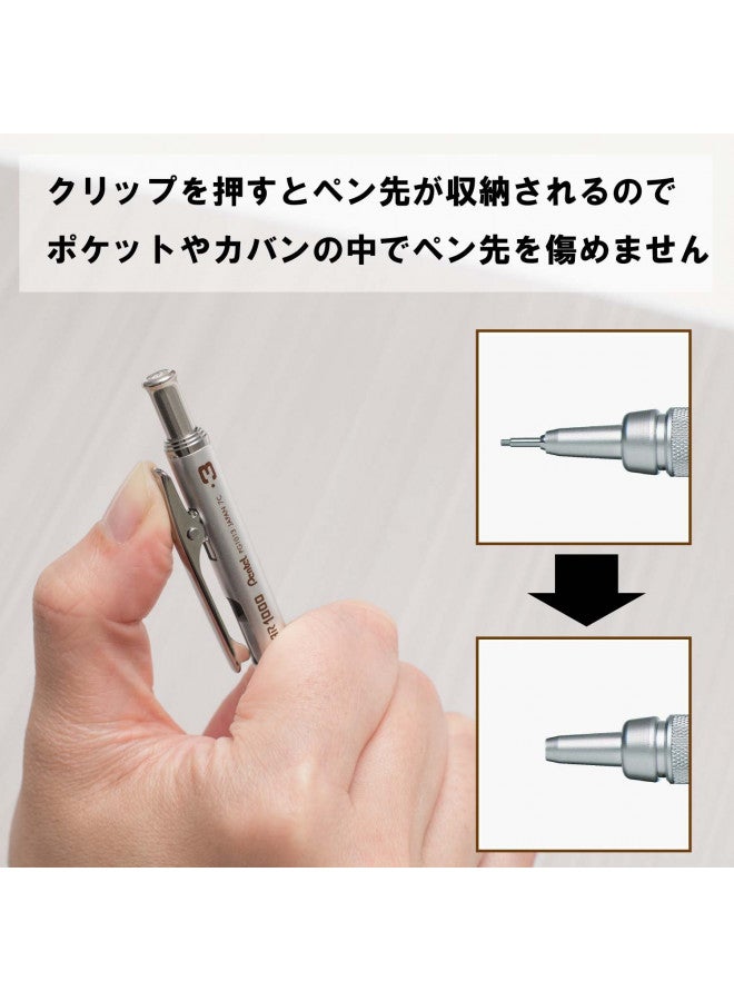 Pentel Graphgear 1000 Mechanical Drafting Pencil 0.3mm Brown (PG1013)