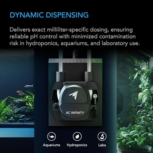 AC Infinity Peristaltic Dosing Pump 10Level Control with Adjustable 21 to 210 mLmin High Flow Rate Roller Pump for Hydroponics Aquariums Scientific Labs - Image 3