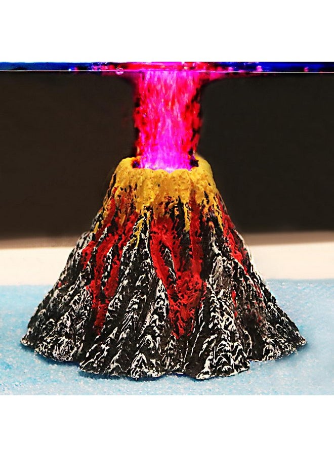 Uniclife Uniclife Aquarium Volcano Ornament Kit with Air Stone Bubbler Fish Tank Decorations  - Image 1