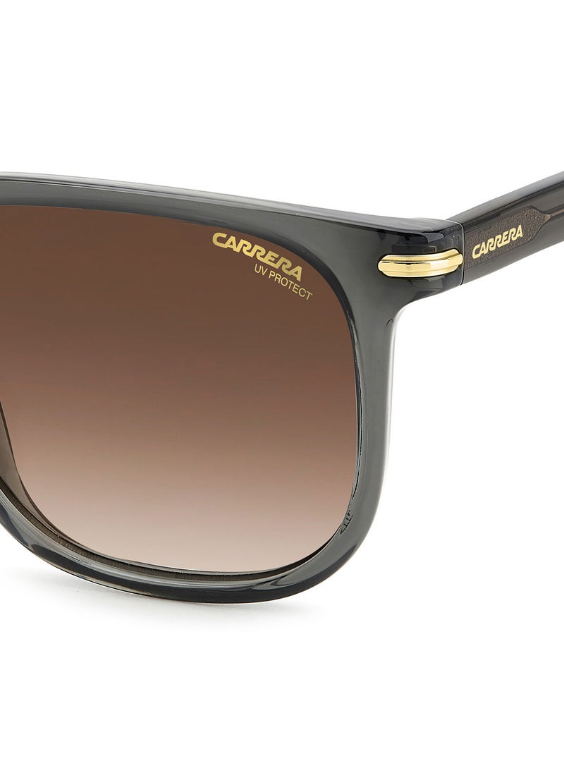 Carrera نظارة شمسية مربعة للجنسين ذات حماية من الأشعة فوق البنفسجية - Carrera 300/S Gray 54 - مقاس العدسة: 54 ملم  - Image 5