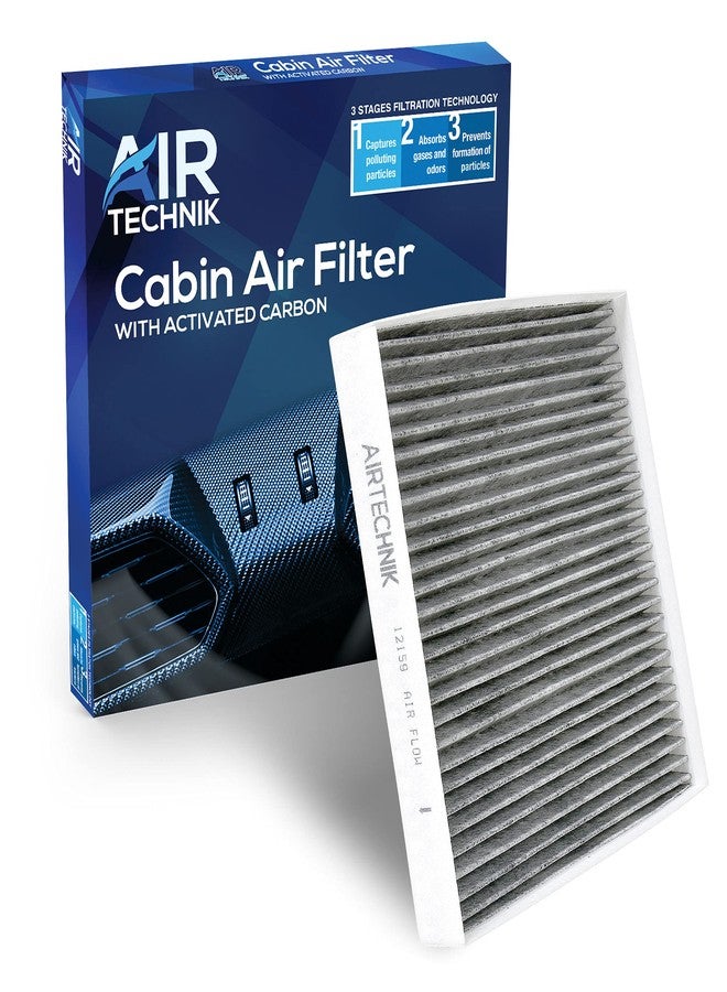 AirTechnik CF12159 Cabin Air Filter w/Activated Carbon | Fits Hyundai Sonata Hybrid 2016-2019, Nexo 2019-2023, Kia Optima 2016-2020, Cadenza 2017-2019 - 97133-C1010 - Image 1