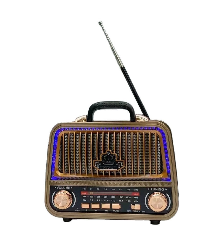 MEYER The MD-1310 radio is a portable wireless device that combines classic design with modern technology, functioning as both a radio receiver and a Bluetooth speaker. - Image 1