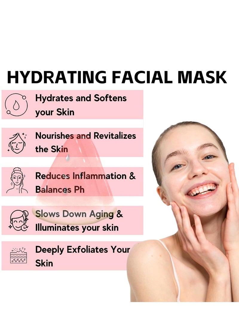 Watermelon Pink Glow Sleeping Mask, Watermelon Overnight Face Masks Skincare, with AHA, Hyaluronic Acid, Niacinamide - Anti Aging Face Cream for Smooth, Glowing (50ml) - Image 2