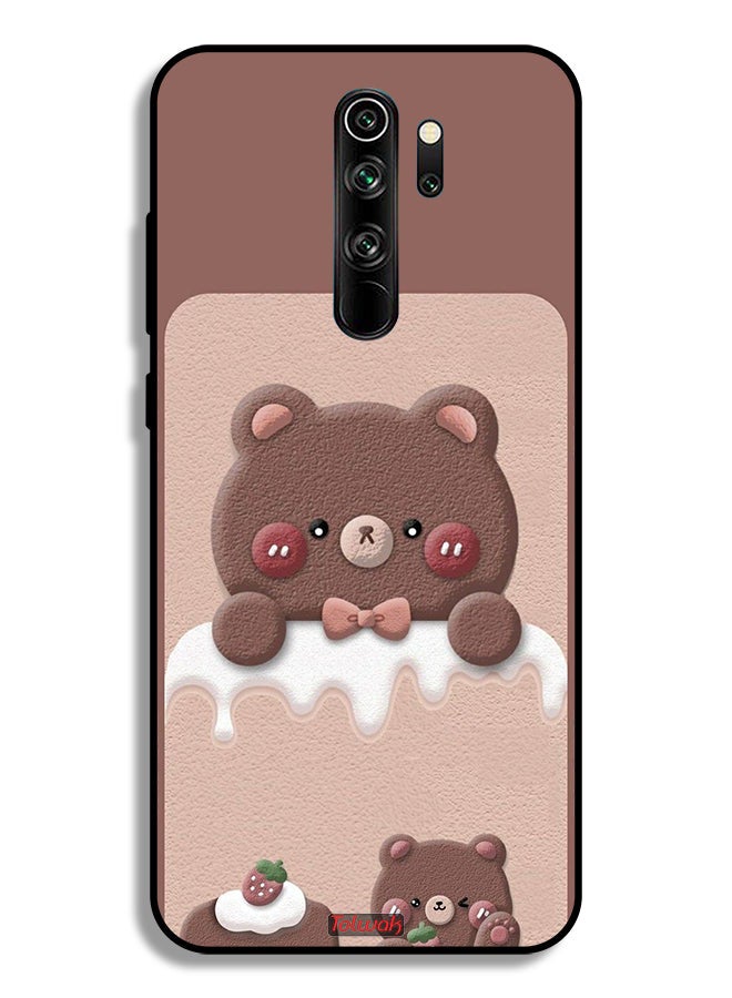 Tolwak Xiaomi Redmi Note 8 Pro Protective Case Cover Bear Strawberry - Image 2