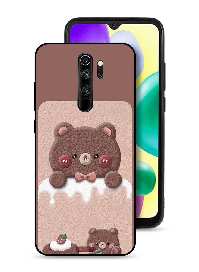 Tolwak Xiaomi Redmi Note 8 Pro Protective Case Cover Bear Strawberry - Image 1