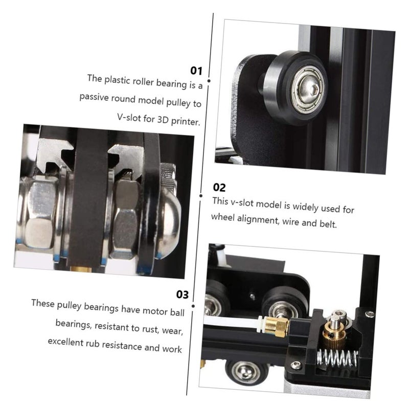 3D Printer Plastic Pulley Set 6 Pcs Large Model Internal Lubrication Silent Operation Precision Printing Sturdy Material - Image 5