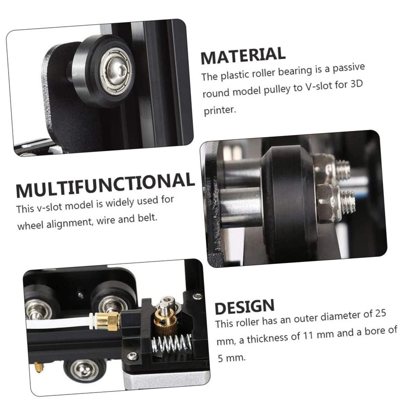 3D Printer Plastic Pulley Set 6 Pcs Large Model Internal Lubrication Silent Operation Precision Printing Sturdy Material - Image 3