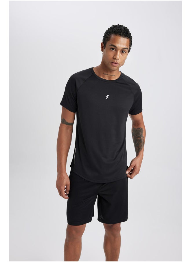 DeFacto - Man Slim Fit Crew Neck Short Sleeve Knitted T-Shirt - Image 1
