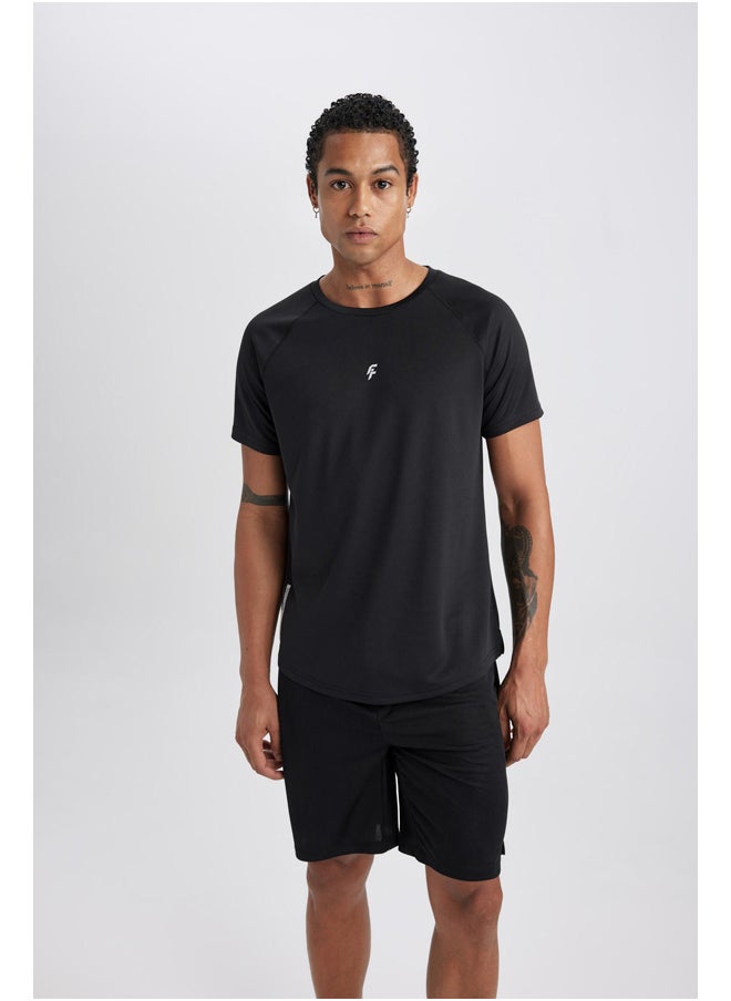 DeFacto - Man Slim Fit Crew Neck Short Sleeve Knitted T-Shirt - Image 1