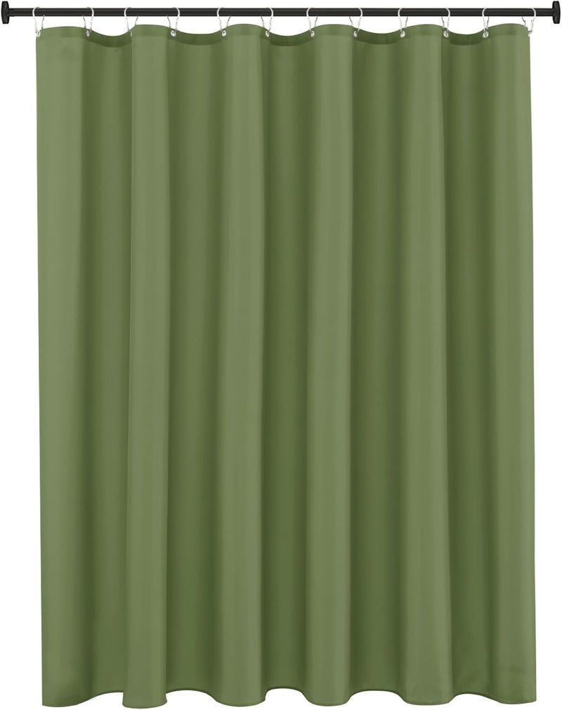 Biscaynebay Hotel Quality Fabric Shower Curtain Liners 72 Inch by 72 Inch, Sage Water Resistant Bathroom Curtains Rust Resistant Grommets & Weighted Bottom Hem Machine Washable - Image 1