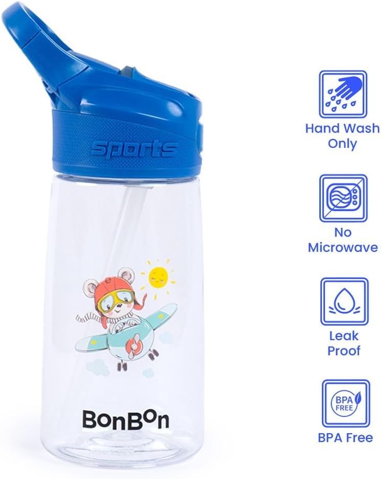 BonBon Elite Tritan Kids Water Bottle 450ml - Traveller - Image 5