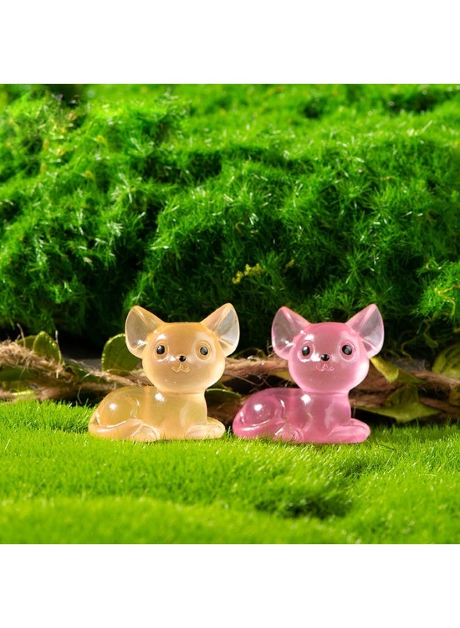 سيوسي Mini Cat Figurines, Luminous Resin Mini Animals, Dollhouse Fairy Garden Decorations, Glow in Dark Micro Landscape Ornaments for Aquarium, Birthday Party, Home Decoration Crafts (18 Pcs) - Image 4