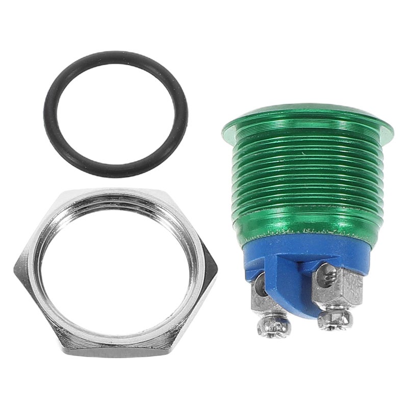 16mm Metal Latching Push Button Switch Waterproof Self Reset Flat Top Screw Terminal for Automotive Boat Control - Image 2