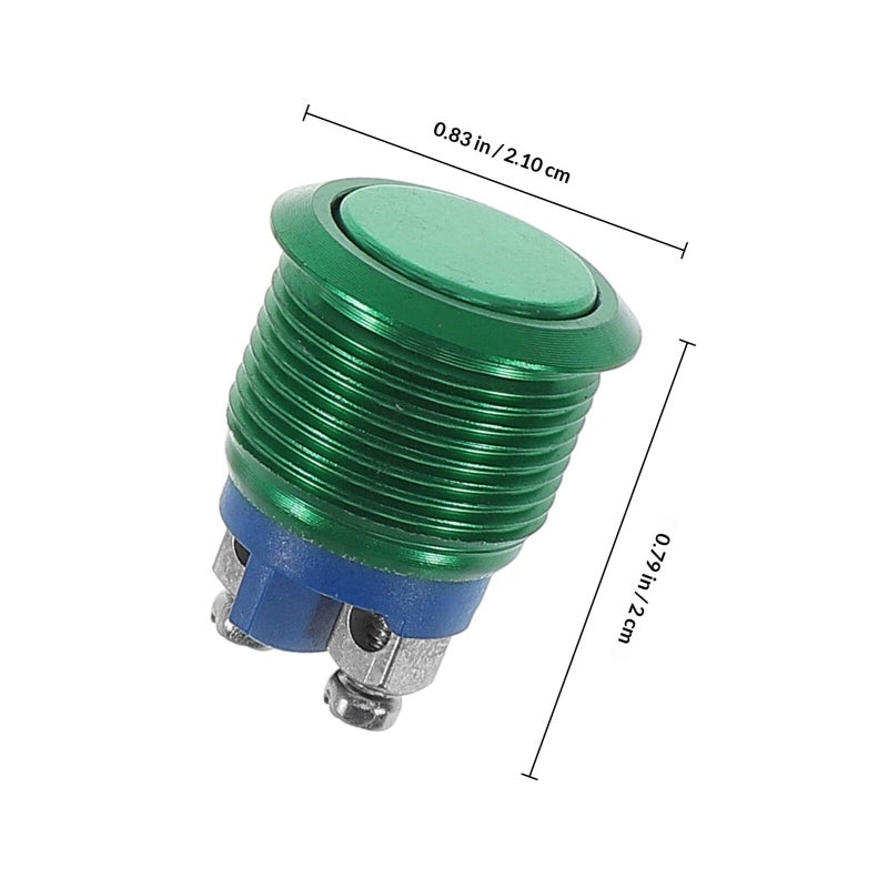 16mm Metal Latching Push Button Switch Waterproof Self Reset Flat Top Screw Terminal for Automotive Boat Control - Image 3