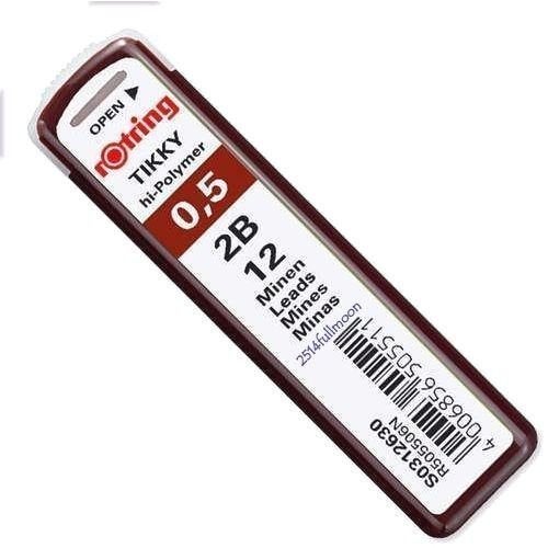 Rotring rOtring Tikky Mechanical Pencil, 0.5mm, Neon Pink Plus 2B Lead Box & Eraser  - Image 5