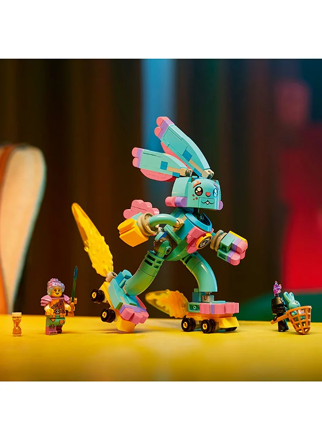 ليغو مجموعة ألعاب البناء DREAMZzz Izzie وBunchu the Bunny 71453؛ تتميز بنسختين من Bunchu the Bunny، وGrimspawn وIzzie Minifigure؛ هدية للأطفال من سن 7 سنوات فما فوق مع Big Imaginations (259 قطعة)