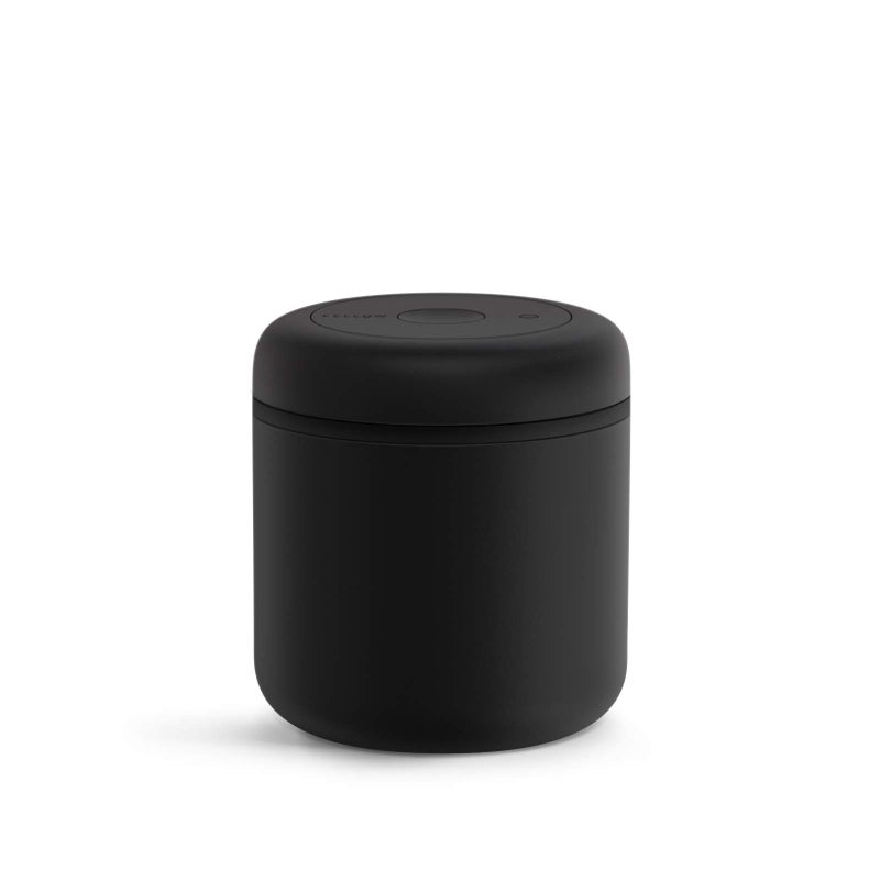 Fellow Atmos Vacuum Coffee Canister & Food Storage Container - 0.7 Liter Canister holds up to 11 oz of Coffee Beans - Airtight Food Storage Containers - Coffee Containers - 0.7 Liter - Matte Black - Image 1
