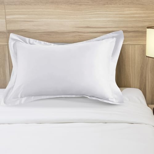 Sleepsia Microfiber Bed Pillow for Sleeping | Down Alternative Ultrasoft Cotton Washable Pillow | Soft Pillow (Hotel White Pack of 1) 16X24 - Image 1
