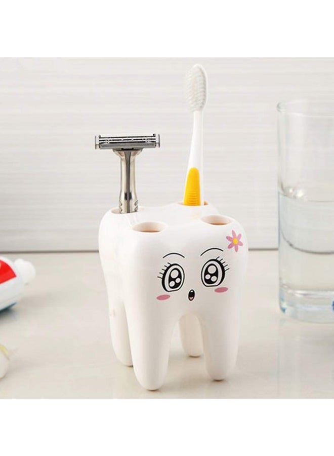 NIBEMINENT Toothbrush Frame White/Black/Pink 7.2x7.2x9.7cm - Image 5